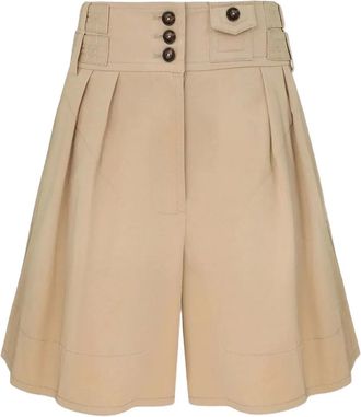 Zimmermann Shorts Rebellion con pieghe - Toni neutri