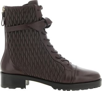 Alexandre Birman Quilted Clarita Combat 30 - Dames - Veterlaarzen - Paars - 37 EU - Schoenen