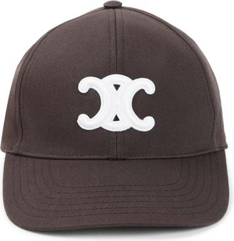 Celine Caps, female, Brown, Size: S Triomphe Baseball Cap