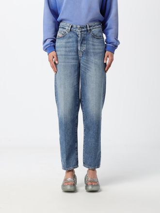 Diesel D-Went Mid-Rise Straight Fit Jeans in Cotton Denim