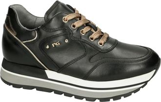 Nero Giardini Guanto Platform Sneakers - Dames - Sneakers - Zwart - 40 EU - Leer - Schoenen