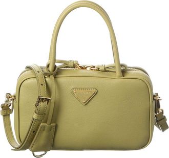 Prada Triangle Leather Shoulder Bag