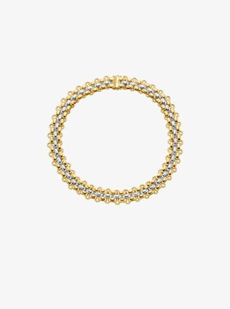 Michael Kors Two-Tone 3-Link Necklace
