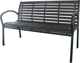 Made in Italy Panchine Gdlc Acciaio Gaia Nere