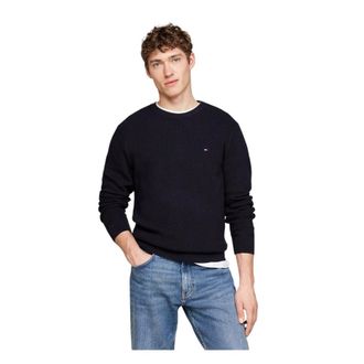 Tommy Hilfiger Truien & Vesten, Heren, Blauw, S, Trui met ronde hals