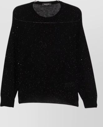 Fabiana Filippi wool sequin-embellished ribbed-hem sweatshirt