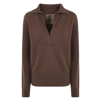 Uma Wang UMA Wang - Polo shirt - Dames - Truien - Bruin - Maat: S Kasjmier