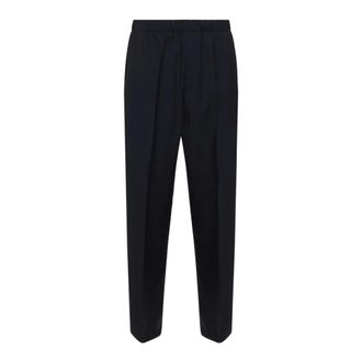Costumein Straight Trousers, male, Blue, Size: M Pajama Elasticated Trousers