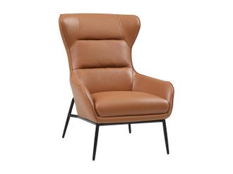 Vente-Unique Sill&oacute;n de piel de b&uacute;falo camel DINNIA