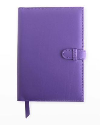 Royce Leather Monogrammed Executive Weekly Leather Calendar Planner, Personalized