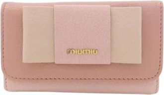 Miu Miu Pre-owned Leren Sleutelhanger - Dames - Vintage Accessoires - Roze - ONE Size - Leer - Vintage
