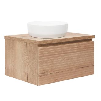 Puma Naturel - Mueble De Ba&ntilde;o Bajo Lavabo Savona 98x43x44,8 Cm, Roble Halifax Mate (savona100dhd)