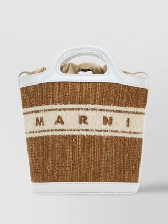 Marni tropicalia raffia beach bag