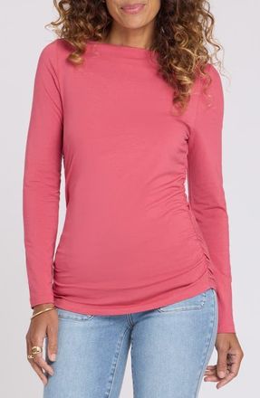 NYDJ Bateau Neck Knit Top in Chrysanthemum at Nordstrom, Size Xx-Small
