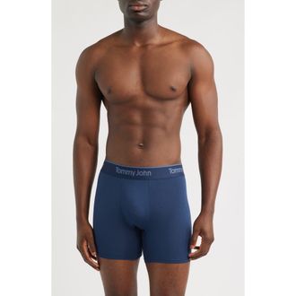 Tommy John Assorted 3-Pack Second Skin 4-Inch Stretch Modal Boxer Briefs in Drbl/rnwshv/fshldb at Nordstrom, Size X-Large