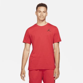 Nike Jordan Mens Jordan Jumpman Short-Sleeve T-Shirt in Red | DC7485-687