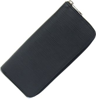Louis Vuitton Black Noir Epi Leather Long Wallet (Bi-Fold) (Pre-Owned)