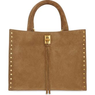 Rebecca Minkoff Small Darren Suede Tote Bag in Praline at Nordstrom