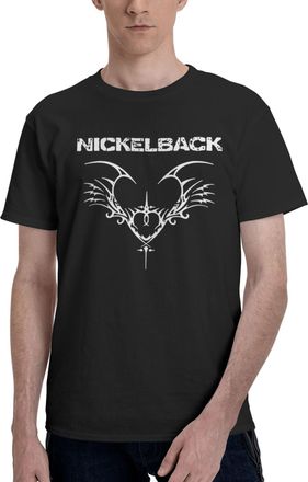 Generic Mens Canada Metal Rock Band Cotton T-Shirts Classic Crewneck Short Sleeves Simple&Versatile Daily Commute Essential Black XXL