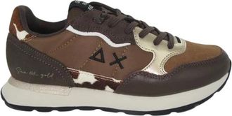 Sun 68 Ally Mix Materials - Dames - Sneakers - Bruin - 36 EU - Leer - Schoenen