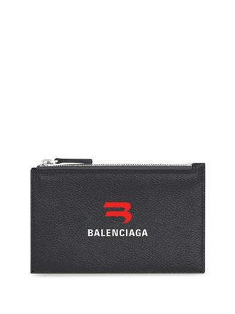 Balenciaga Portacarte con stampa - Nero