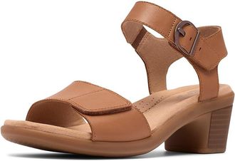 Clarks Emily 2 Amanda Womens Dress Sandals Tan Leather : 5 B - Medium