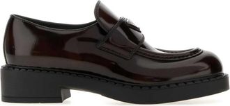 Prada Dark Brown Leather Loafers