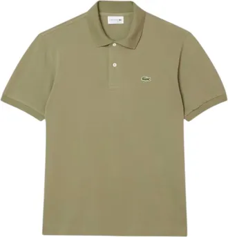 Lacoste Tops, Heren, Groen, XS, Katoen, Lichte Polo Shirt Groen Klassieke Pasvorm