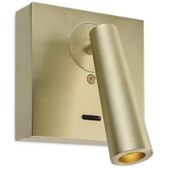 Leds - C4 Gamma - Lampada da lettura a parete a led oro satinato 179lm 2700K - Leds-c4