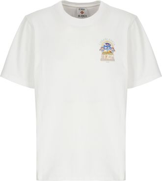 Casablanca White Egyptian Arch T-Shirt