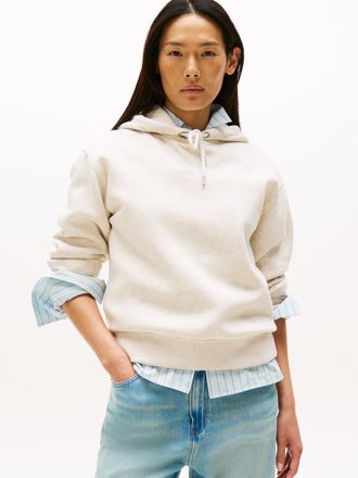 Tommy Hilfiger MDRN REG CORP LOGO HOODIE, mit gesticktem Logo-Schriftzug