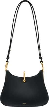 Paco Rabanne Small Ring Leren Tas - Dames - Schoudertassen - Zwart - ONE Size - Leer - Tassen