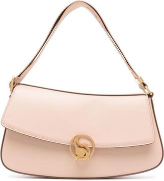 Stella McCartney Peach Beige S-Wave Medium Shoulder Bag