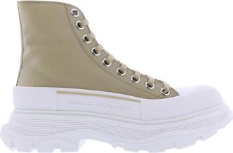 Alexander McQueen Slick Multi Tread Schoenen - Dames - Veterlaarzen - Beige - 38 1/2 EU - Schoenen