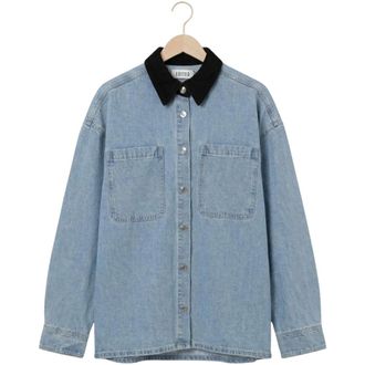Edited Edited, Overhemden, Dames, Blauw, XL, Katoen, Amber Shirt
