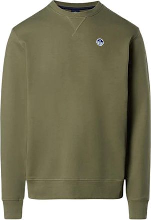 North Sails Katoen Logo Sweatshirt Lange Mouw - Heren - Sweatshirts - Groen - XL - Katoen - Hoodies & sweatvesten