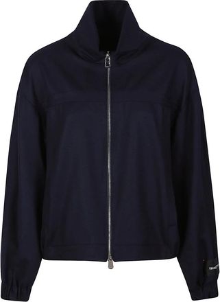 Pinko Bober Jas - Dames - Vesten met rits - Blauw - XS - Hoodies & sweatvesten