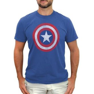 MARVEL Mens Marvel Captain America Classic Shield Graphic T-Shirt in Royal Blue at Nordstrom, Size Xx-Large