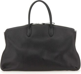 Borsalino Leren weekendtas - Heren - Tassen - Zwart - Maat: ONE Size Katoen