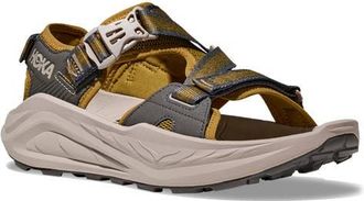 Hoka One One Infini Hike TC Sandal in Mustard Seed /Putty at Nordstrom, Size 10.5