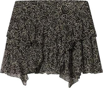 Isabel Marant Gonna Lolita con ruches - Nero