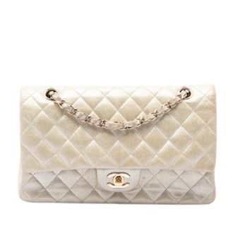 Chanel Pre-owned Double Flap Shoulder Bag - Dames - Pre-owned - Beige - Maat: ONE Size Leer