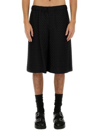 Alexander McQueen Alexander Mcqueen Mens Black Viscose Blend Shorts - Size EU 46 (Mens)