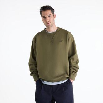 New Balance Uomo Numeric French Terry Crew in Marrone, Cotone, Taglia XL