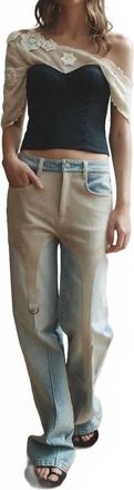 Hellessy Jasper Wide Leg Jeans In Medium Wash