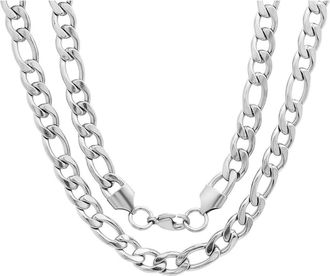 Steeltime Mens 18k Gold Plated Chain Necklace in Silver at Nordstrom Rack