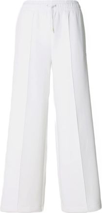 Lacoste White Wide-Leg Jersey Sweatpants