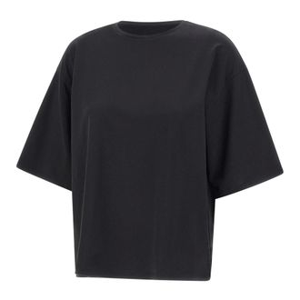 Loulou Studio T-Shirts, female, Black, Size: XS Osis Oversized T-Shirt