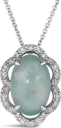 Le Vian 14K 2.45 Ct. Tw. Diamond & Aquaprase Pendant