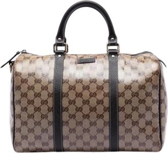 Gucci Pre-owned Handbags, female, Beige, Size: ONE SIZE Pre-owned Boston Bag